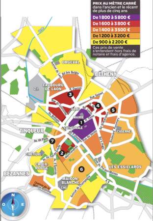 Reims : le prix du mètre carré dans le centre-ville côtoie toujours les sommets