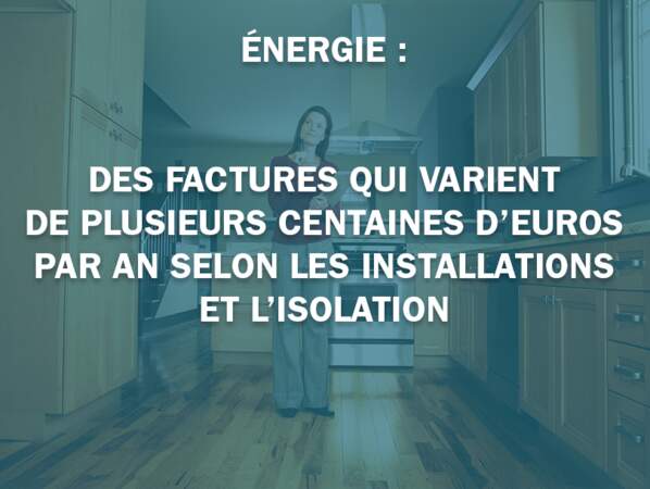 Énergie : des factures qui varient de plusieurs centaines d’euros par an selon les installations et l’isolation