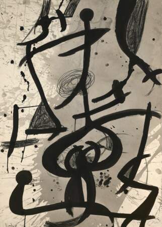 Joan Miro, « Femme, oiseaux» (1979) : 60 000 à 80 000 euros 